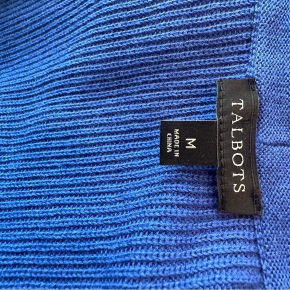 Talbots size medium royal blue cardigan and like new condition - Picture 5 of 5